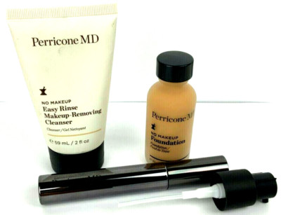 PERRICONE MD KEINE MAKE-UP-GRUNDIERUNG 30 ML BEIGE + MAKE-UP-ENTFERNER + MASKARA KOSTENLOSER UK-VERSAND