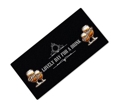 Lovely Day For Printed Beer Mat Label Bar Runner Ideal Home Pub Cafe Occasion 7