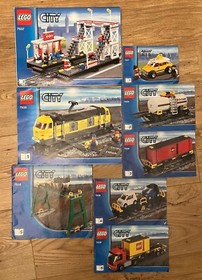 LEGO City Railway Freight Train 7939 incl. Station 7937 with Original Packaging Instructions!!