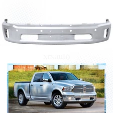 Steel Front Bumper Cover Lower Bottom Bar For 2014-2018 Ram 1500 W/Fog Hole