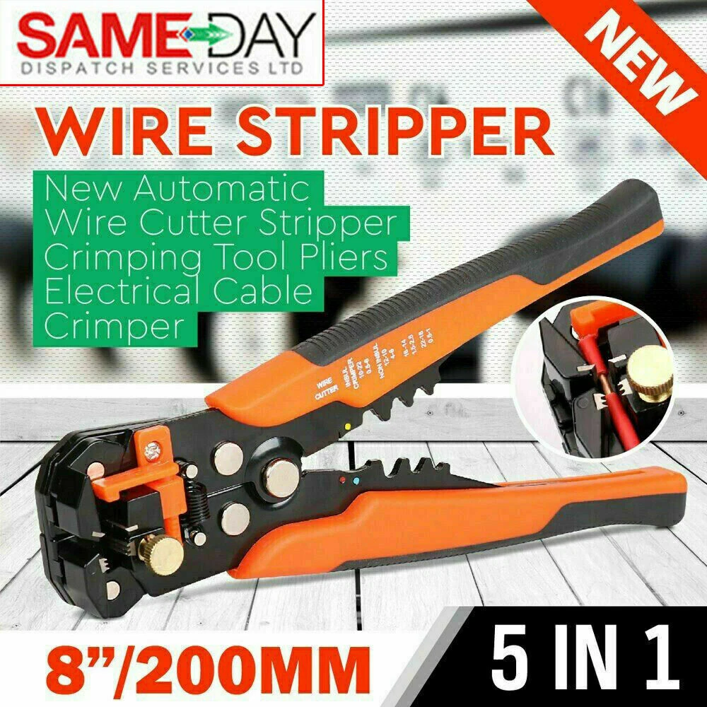Automatic Cable Wire Crimper Crimping Tool Stripper Plier Cutter