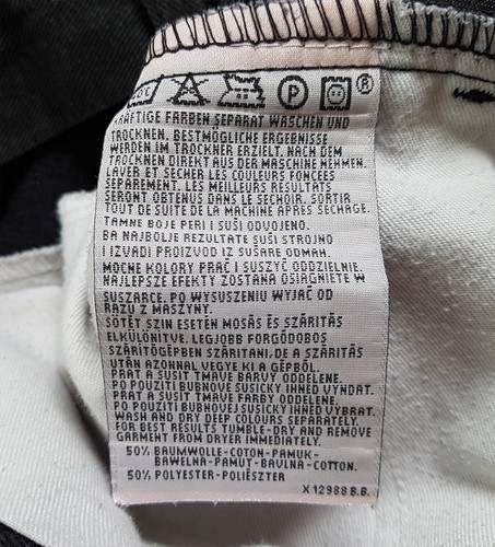Levi's 566 Vintage Sta-Prest Denim Jeans Made in Italy - Picture 10 of 11