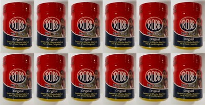 12 x ROBB Original Salbe Effektive Linderung von Schmerzen & verstopfter Nase 23 ml.
