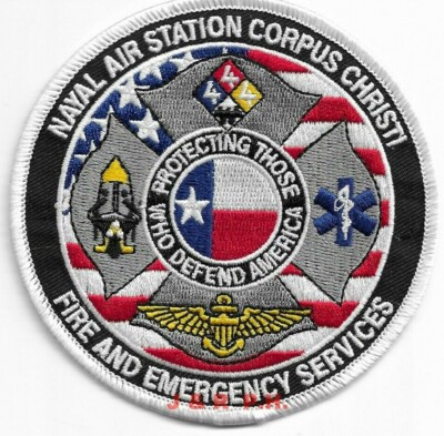 NAVY - N.A.S. Corpus Christi  Fire - Emer. Serv, TX  (4'' round) fire patch