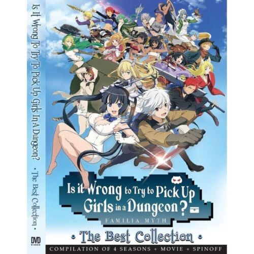 DVD Anime Is It Wrong To Try To Pick Up Girls In A Dungeon? Season 1-4 (1-59End) - Afbeelding 1 van 3