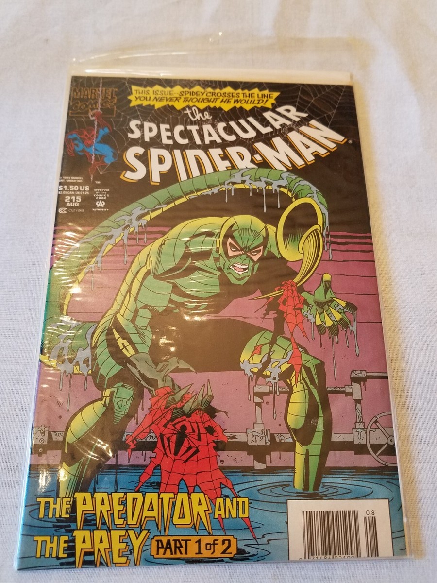 ヴィンテージ 1994年 Spider-Man コミックブック 2冊セット Spectacular Spider-Man 1994 issue 215- newsstand VF/NM | eBay