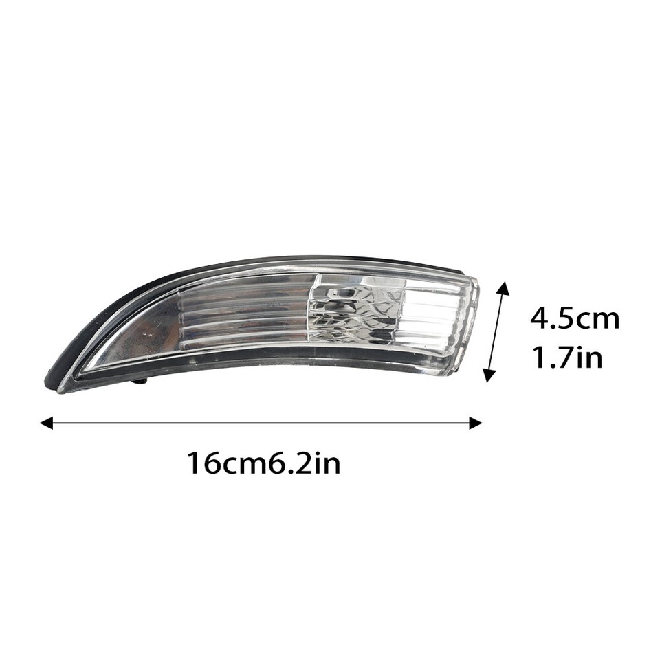 Left Side Wing Mirror Indicator Lens For Ford Fiesta MK7 (2008-2017) & B-Max – Clear Passenger Side