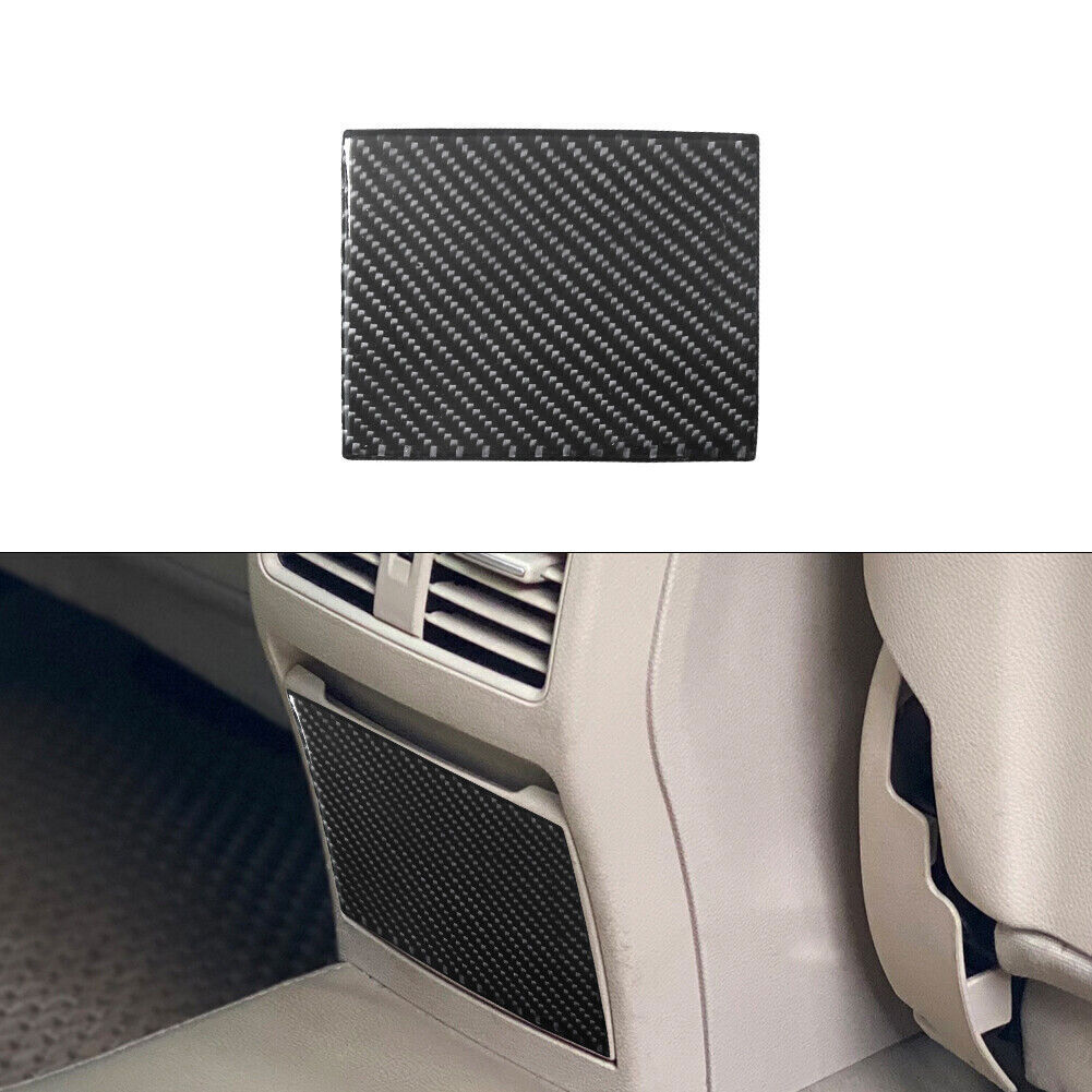Carbon Fiber Rear Center Console Storage Cover Trim For Mercedes Benz CLA GLA