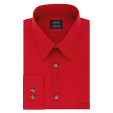 Mens Arrow Shirt Size 17-17 1/2 34/35 Red NWT