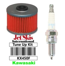 Kawasaki KX450 Tune Up Kit NGK Spark Plug CPR8EB-9 Oil Filter KX450F KX 450