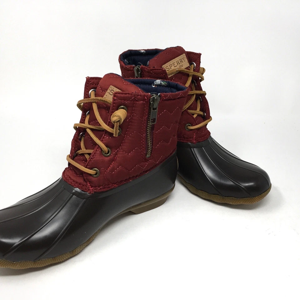 Botas de pato acolchadas de agua salada Sperry Top-Sider para mujer negras vino talla 6,5 nuevas en caja Foto 4 de 4