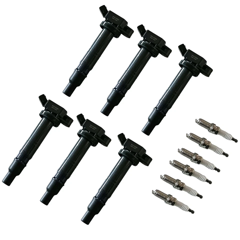 6X Ignition Coils & 6X Iridium Spark Plugs for 2005-15 Toyota Tacoma FJ Cruiser Foto 2 de 4