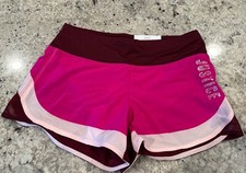 NWT Justice Color Block Running Shorts Size 10 Pink BURGUNDY