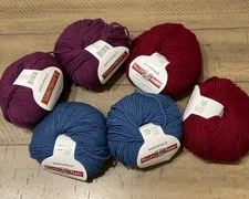 6 NWT  Valley Yarns NORTHFIELD Mixed Colors Merino-Alpaca-Silk
