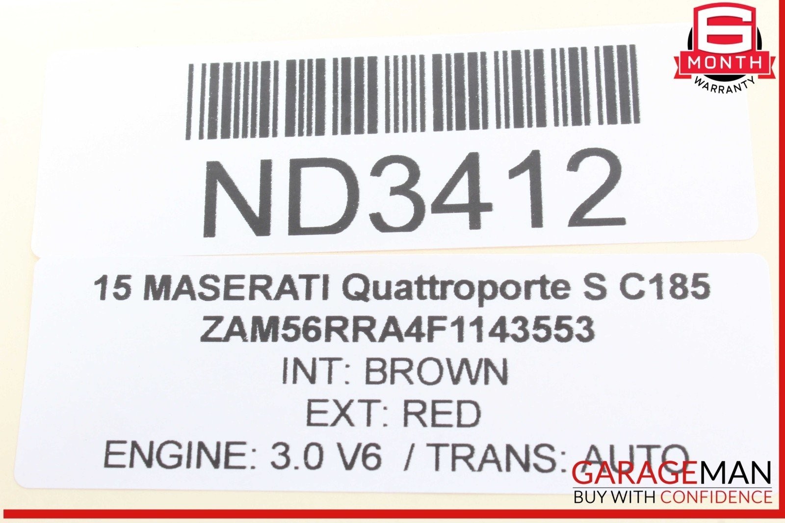 Maserati Quattroporte 2014-2018 RIGHT Air suspension module P/N 670009256