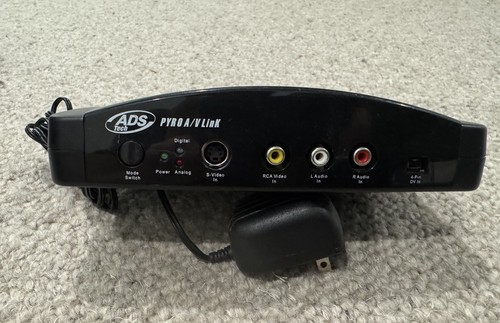 ADS Tech PYRO A/V Link FireWire IEEE 1394 Video Capture Analog to Digital