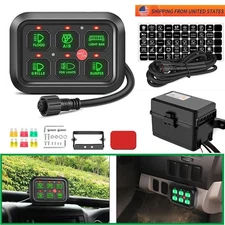 Universal Circuit Control Relay System LED Switch Pod Touch Control Panel Switch