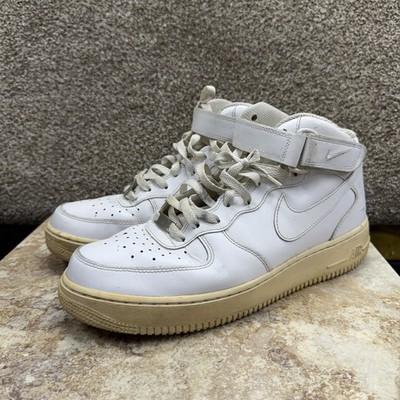 Nike Air Force 1  82 White High Top Size 10 Men s Preowned