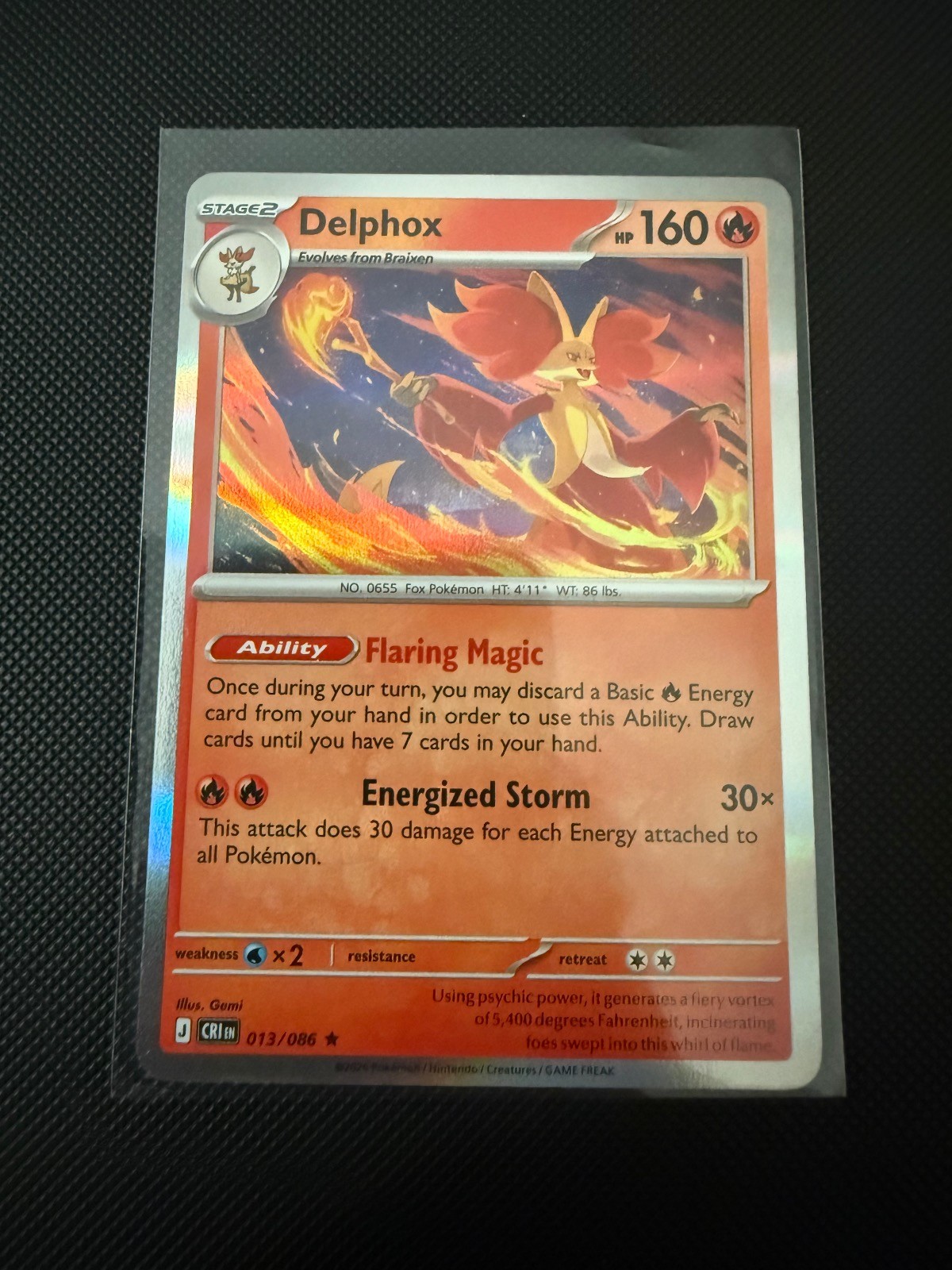 Delphox (Non-Holo) 013/086 Holo Rare Deck Exclusives Pokemon Near Mint