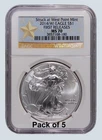 Pack of 5 - All 2014 *NGC MS 70 American Silver Eagle