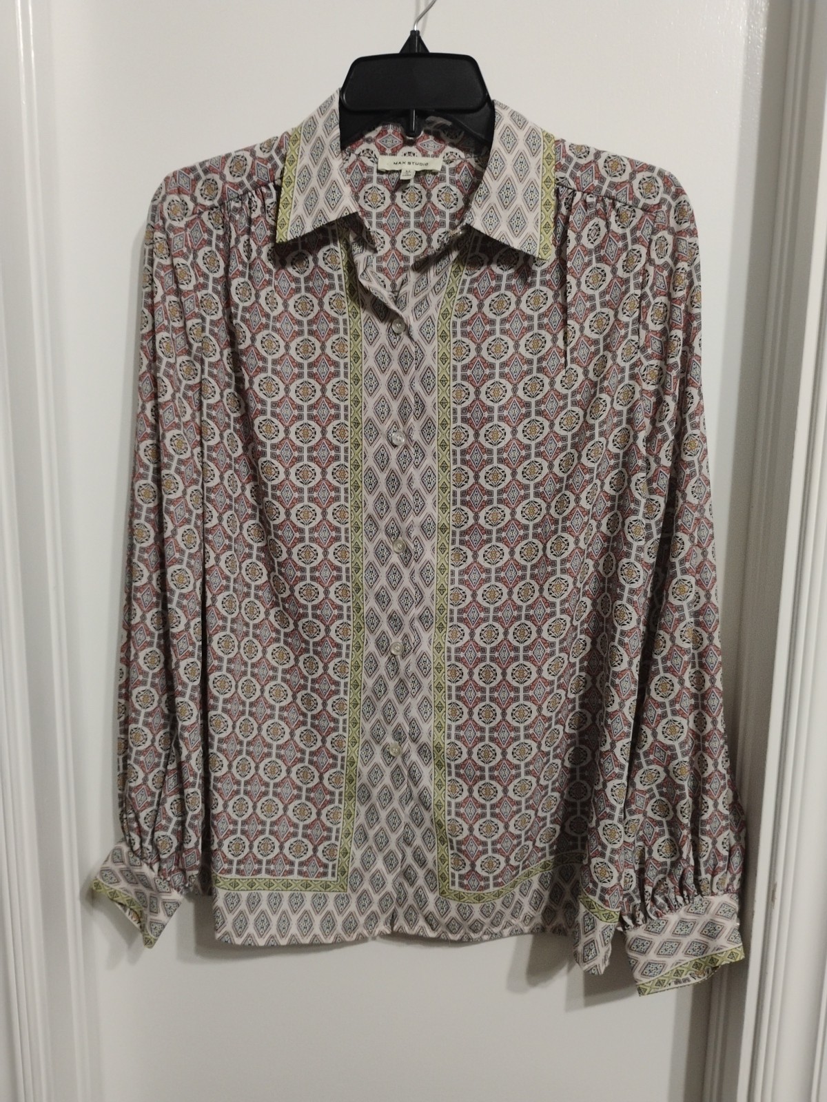 Max Studio Button Down Long Sleeve Multi Design L… - image 1
