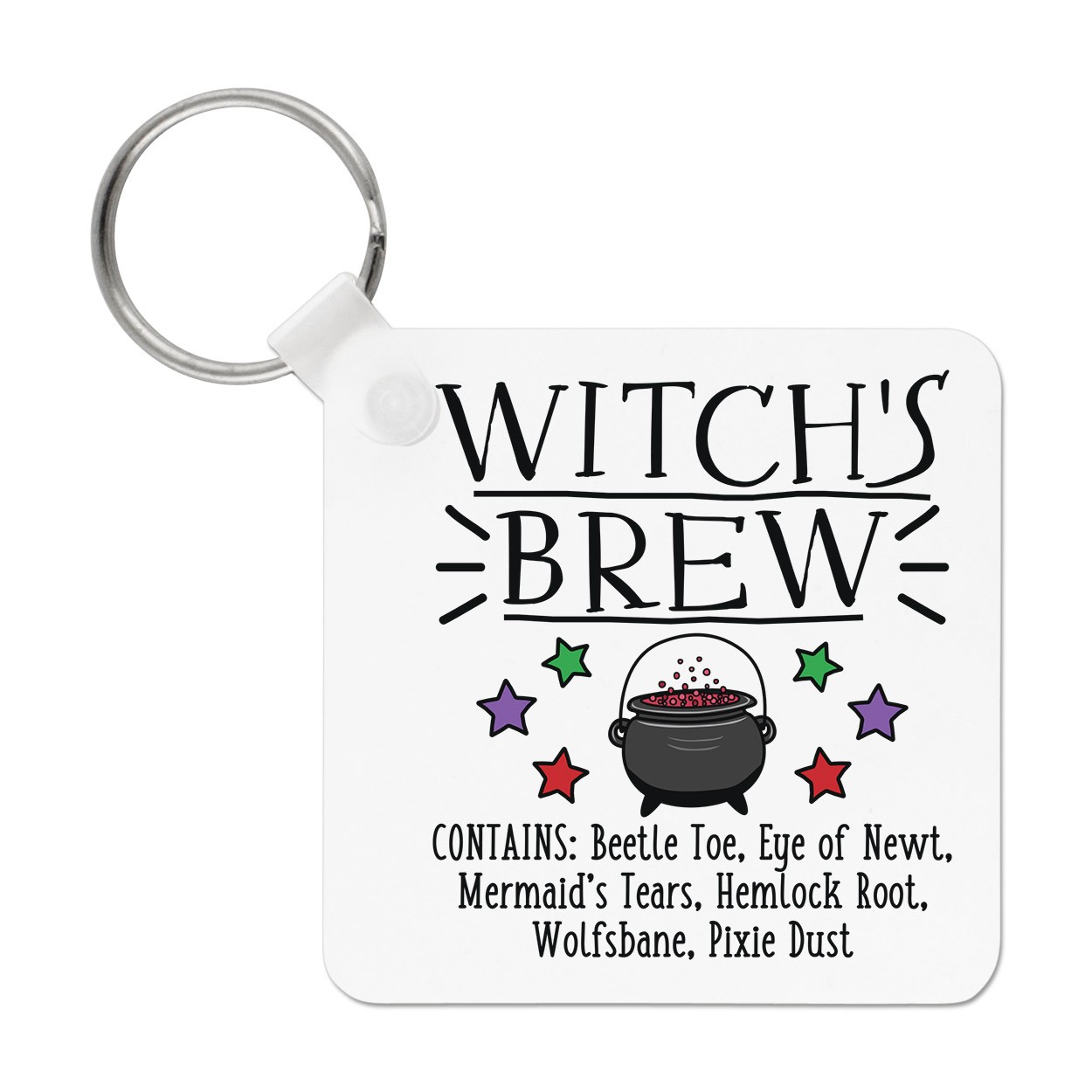 Witch's Brew Keyring Key Chain Funny Joke Magical Wizard Potion