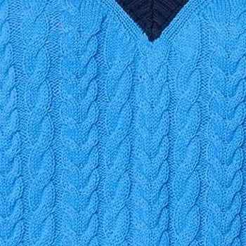 Isaac Mizrahi Live! Suéter Top Mujer Talla XL Clubhouse Cable Azul A634842 Foto 2 de 4