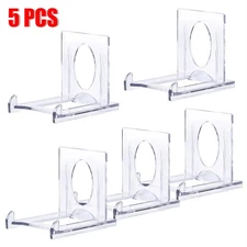 5/10/20 Pcs Two Part Adjustable Clear Acrylic Plastic Card Display Stand Easel