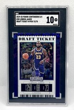 2019 Panini Contenders Draft Picks Ticket Hyper /75 LeBron James Purple SGC 10