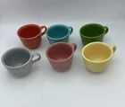 Fiestaware Homer Laughlin Set Of Six 6 Espresso Coffee Cups 5 Oz Various Colors