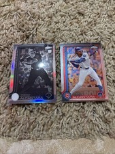 2025 Topps Chrome Negative Refractor Kevin Alcantara RC With Base Card Cubs ￼