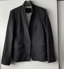 J. Crew gray Regent Blazer in Wool Flannel, size 12