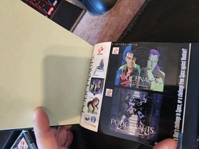 Konami Policenauts Sega Saturn Limited Edition Picture Book Stickers Tested
