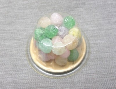 SUN-BLEST Candy Candy Container TIEDEMANN McMORRAN ORIGINAL w/ candy Peach