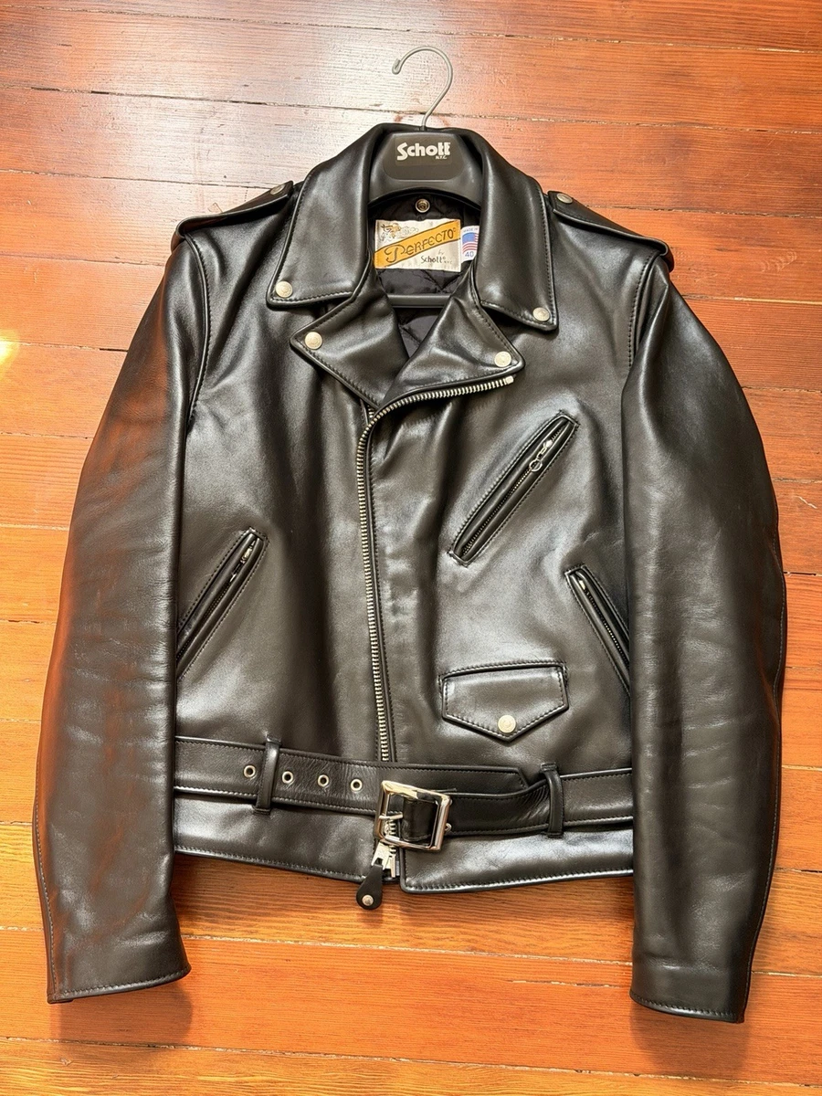 SCHOTT Zip Leather Outer Shell Coats, Jackets & Vests for Men for