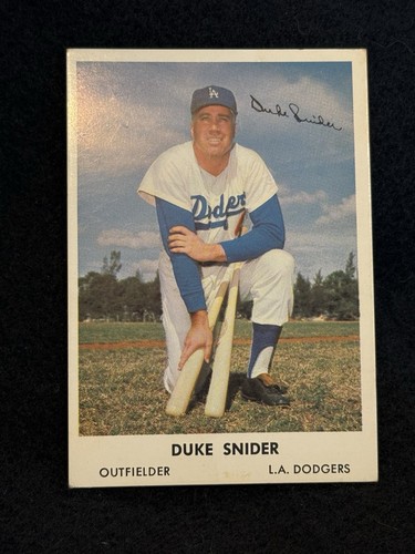 Duke Snider #4 1961 Bell Brand Dodgers card