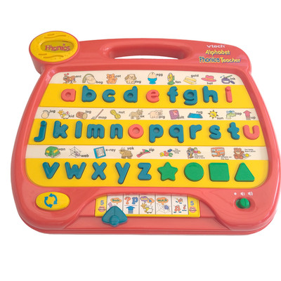Vintage Retro Vtech Little Smart Alphabet Phonetik Lehrer rot Bildung Spielzeug
