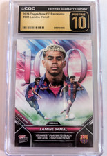 2026 Topps Now FC Barcelona Lamine Yamal #005 CGC Pristine 10 Club Record