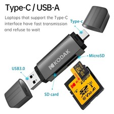 USB 3.0 USB-C SD Micro SD TF Card Reader Adapter C210