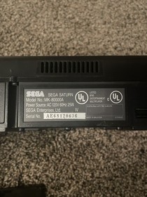 Sega Saturn MK-80000A US model 2 console  + 2 controllers Tested Working Great