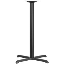 Restaurant Table X-Base with 3" Dia. Bar, 30 in W, 30 in L, 40.5 in H, Cast