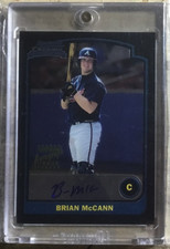 2003 BOWMAN CHROME AUTO BRIAN MCANN #331 RC SHARP MINT