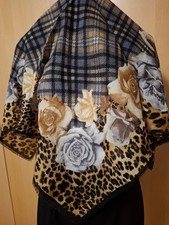 Tuch 81 x 84 cm 100% Wolle  Wolltuch Stola Halstuch  Schal