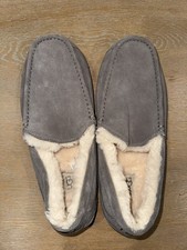 UGG Ascot Moccasin Slipper SIZE 11 Grey NEW