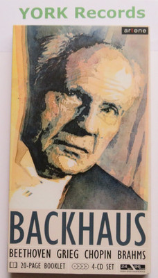WILHELM BACKHAUS - Beethoven / Grieg / Chopin / Brahms - Ex Con 4 CD Set Artone