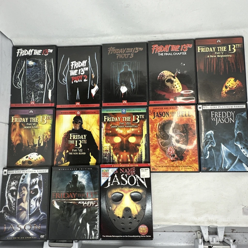 EVERY JASON MOVIE - Friday the 13th 13 Movie Collection DVD Set X Freddie VGC - Image 2 of 4