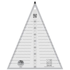 Creative Grids Spider Web Triangle Quilt Ruler – CGRKA6 – Made in USA, 9-1/2in x