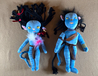 Disney Parks Pandora The World Of Avatar Plush Doll Lot Pair Poseable Na'vi