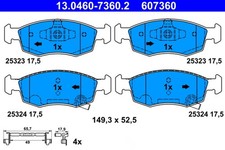 ATE Bremsbelagsatz Scheibenbremse 13.0460-7360.2 für FIAT 500e 500 PANDA Mild