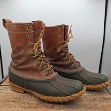 Vintage L.L.Bean Maine Hunting Shoe Duck Boots Men's 9M Made in USA Leather